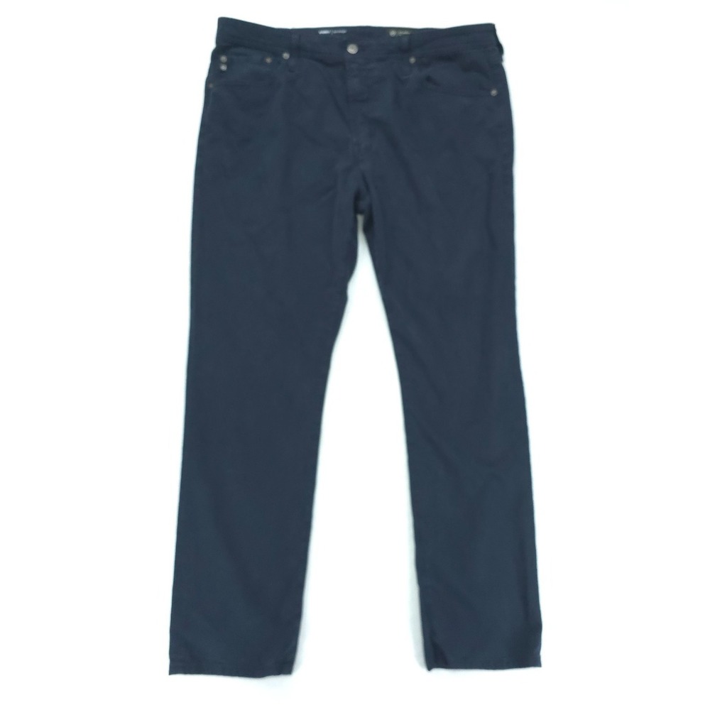 Adriano Goldschmied Pants Mens 38 Black Everett Slim Straight Italian Stretch